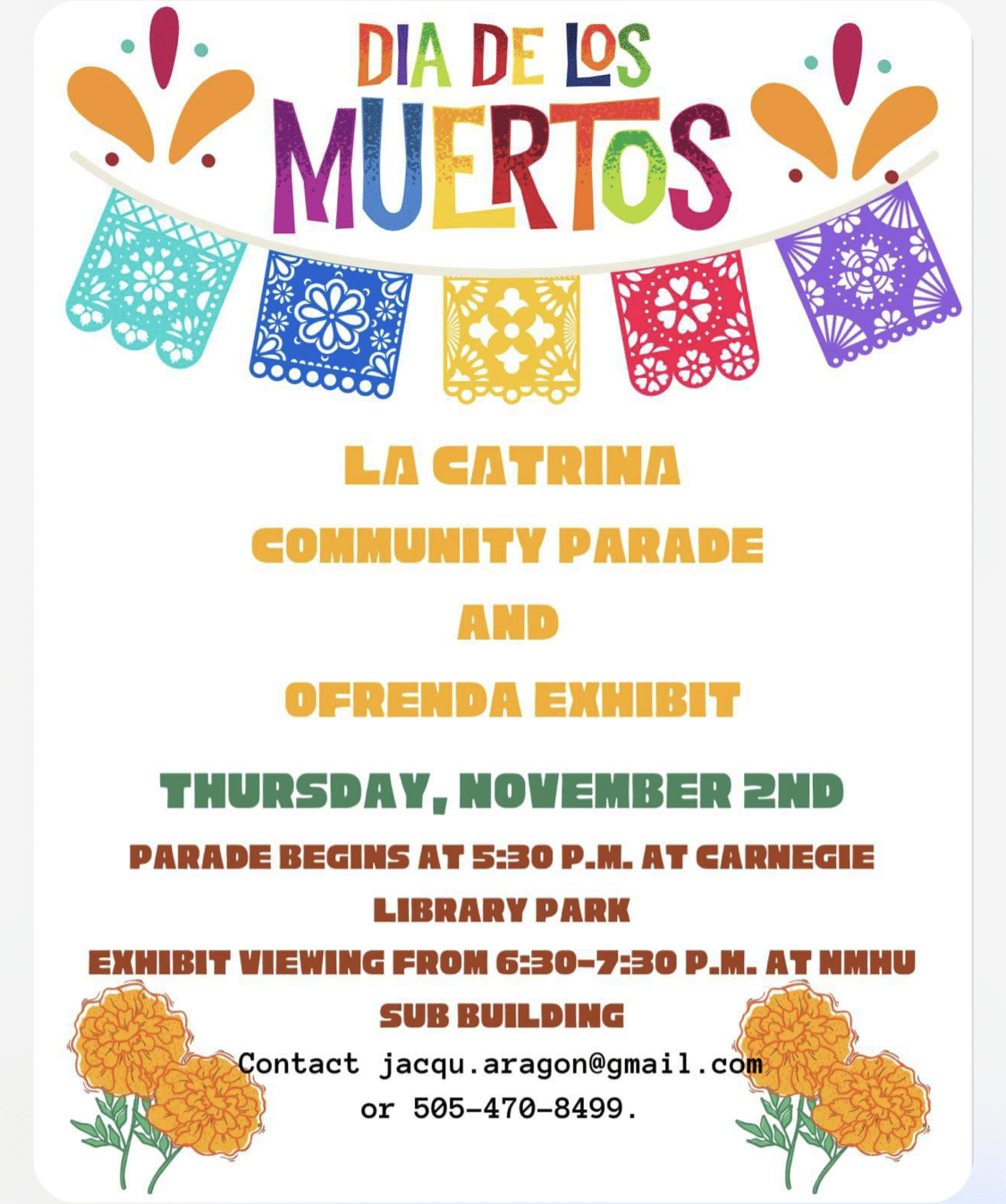 Dia de los Muertos community parade