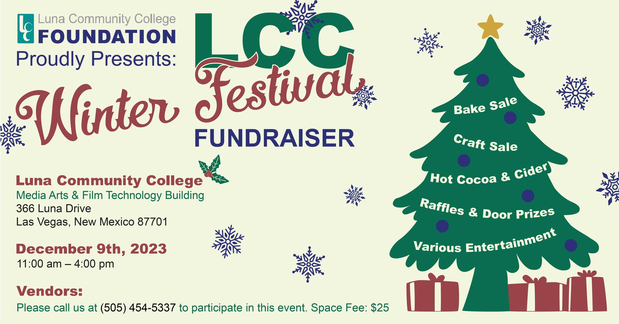 LCC winter festival fundraiser