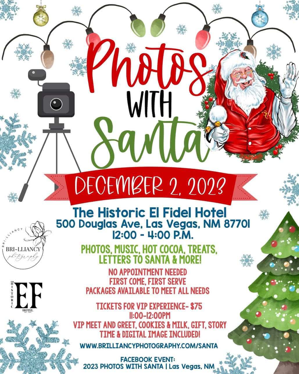 photos with santa at the historic el fidel hotel