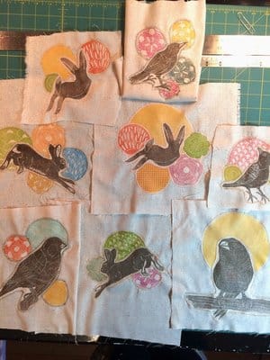 fabric printing workshop at fat crow press