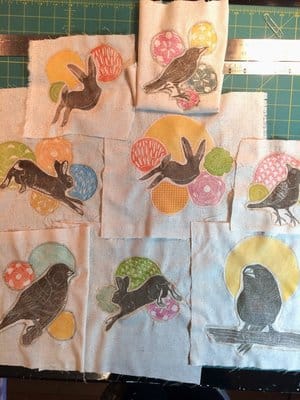 fabric printing workshop at fat crow press